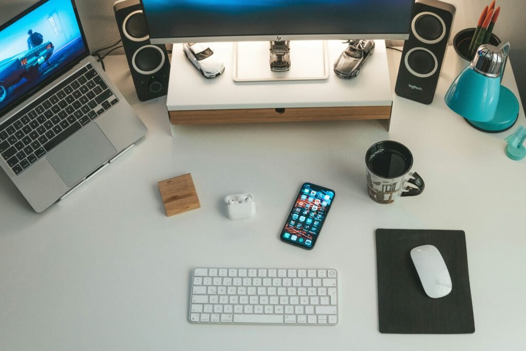 Designing print-on-demand products at home using a simple workspace setup