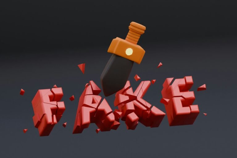 Side hustle scams warning sign with fake red letters