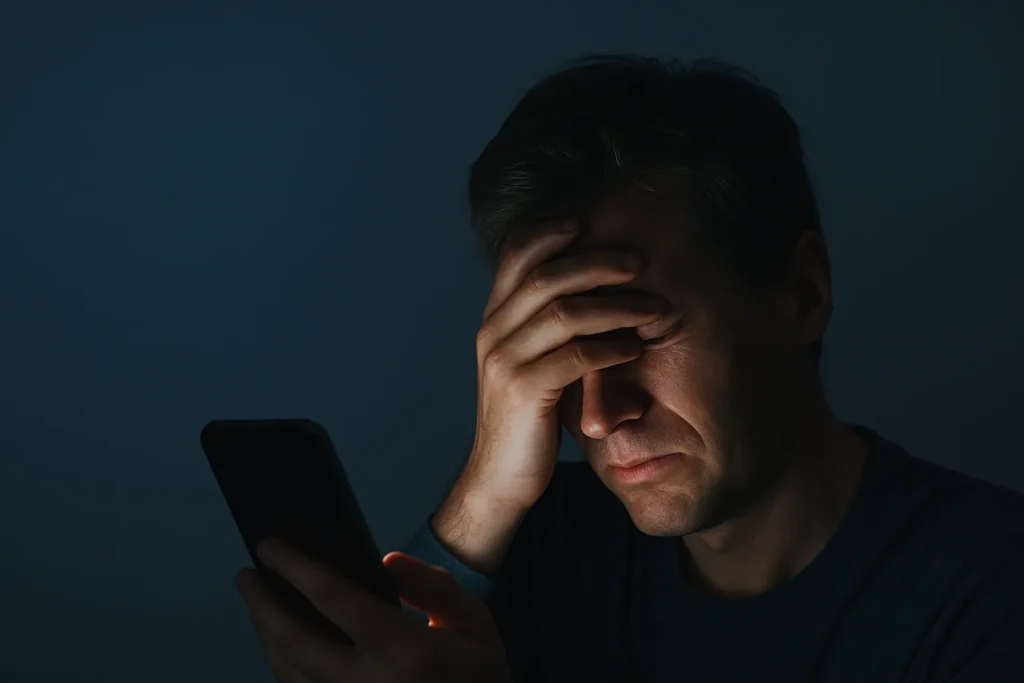 Social media burnout caused by constant smartphone use