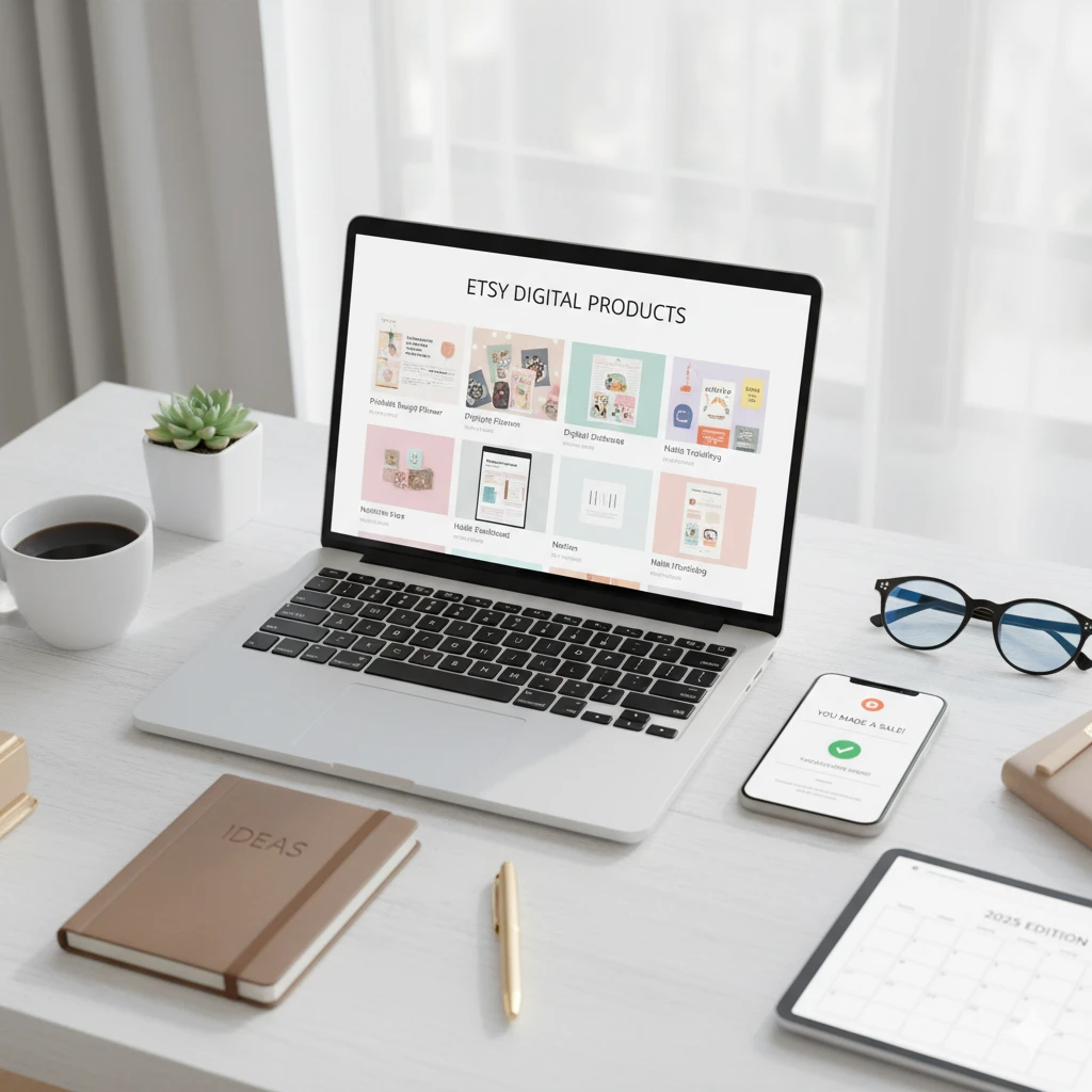 why selling digital products is the best digital side hustle for beginners