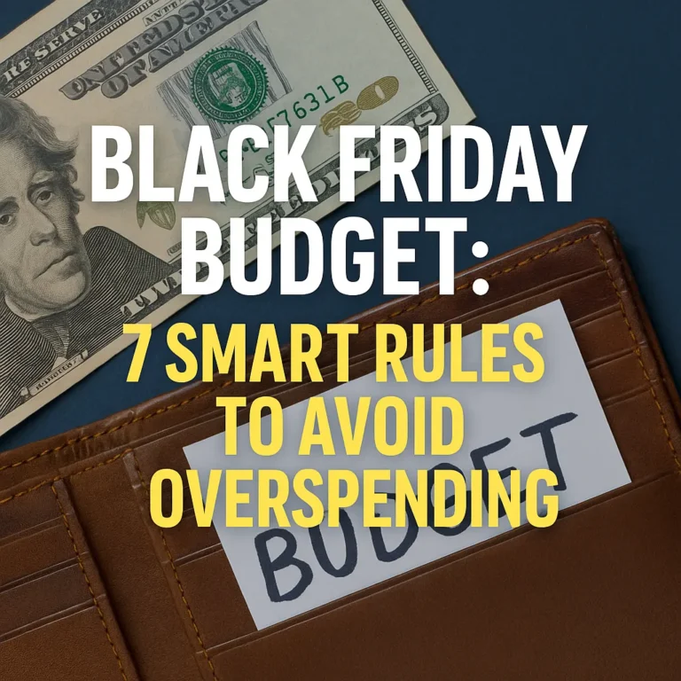 Black Friday budget feature image with wallet and cash