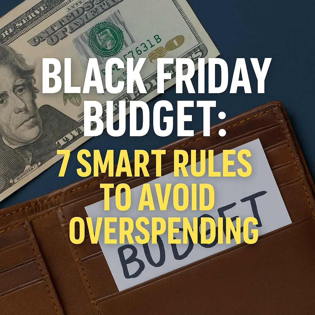 Black Friday budget feature image with wallet and cash